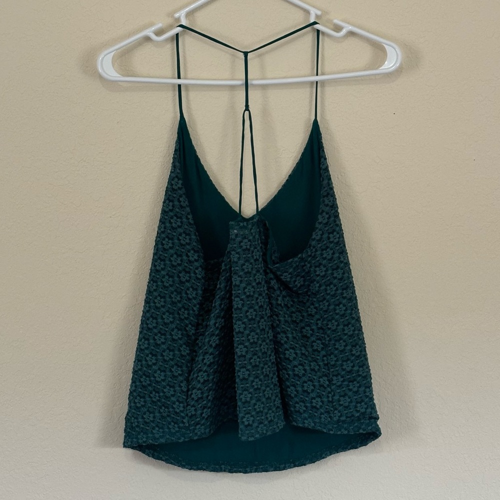 Urban Outfitters Green Floral Lace Tank. Size XS - Picture 5 of 7